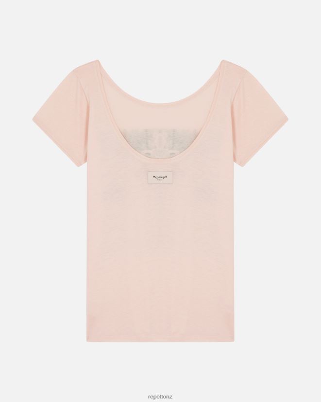 Repetto Women Urban Ballet T-Shirt Nude Pink Clothing PDFBZN346