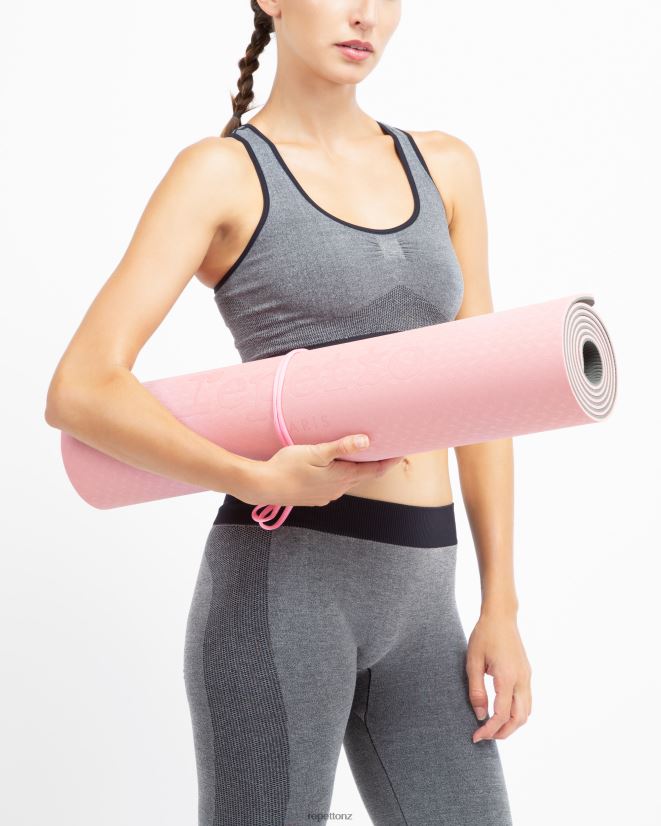 Repetto Women Essential Yoga Mat Grey And Pink Accessories PDFBZN398