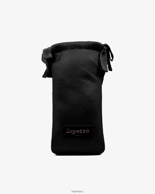 Repetto Women Serenity Ballet Shoes Pouch Black Accessories PDFBZN628
