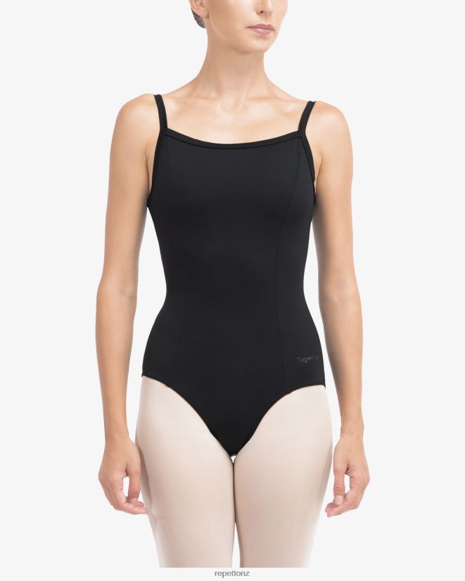 Repetto Women Leotard With Lace In The Back Black Clothing PDFBZN474