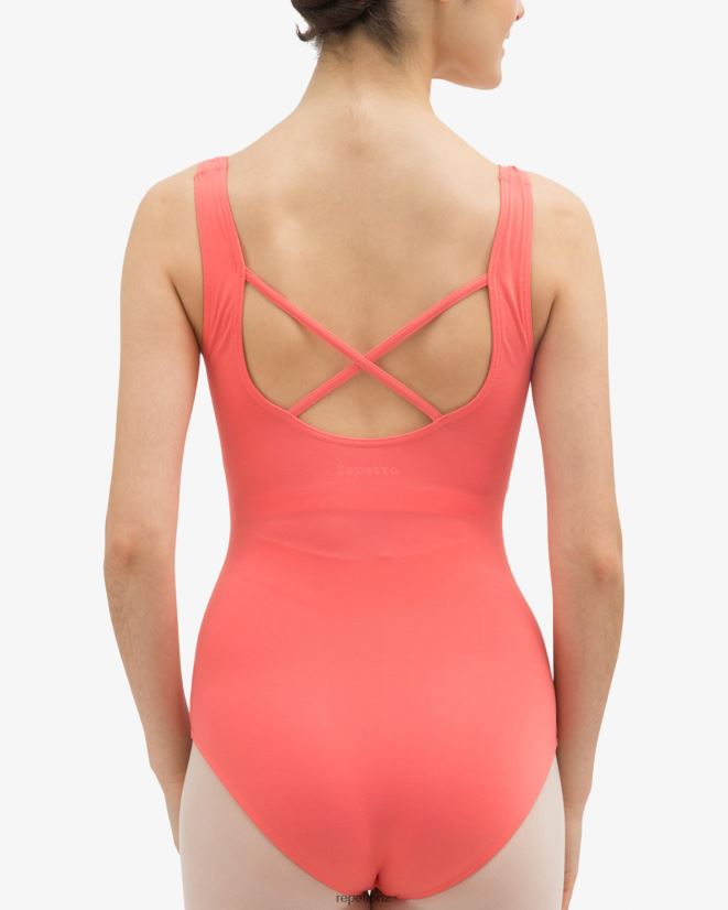 Repetto Women Leotard With Large Straps Watermelon Orange Clothing PDFBZN445