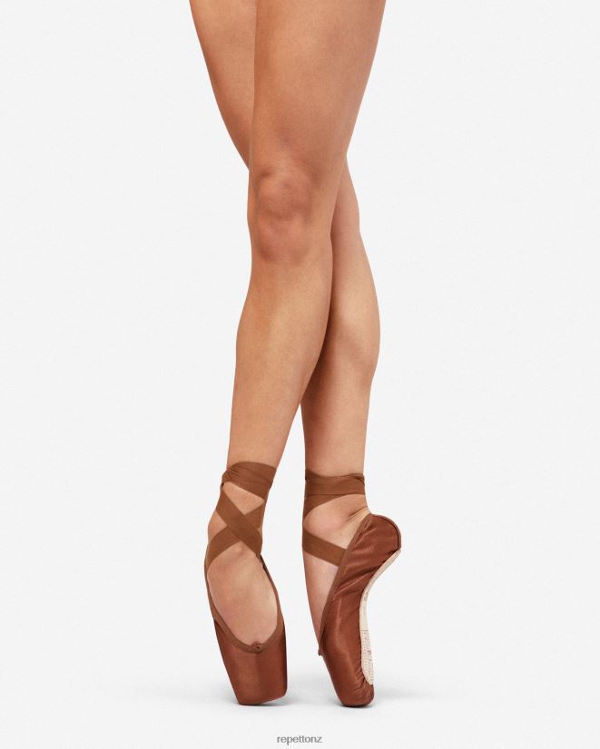 Repetto Women Alicia Pointe Shoes - Large Box Hard Sole Ice Brown Footwear PDFBZN564