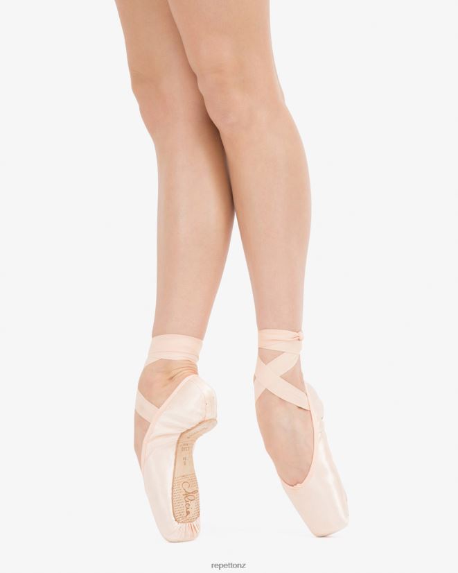 Repetto Women Alicia Pointe Shoes - Medium Box Medium Sole Salmon Melon Footwear PDFBZN567