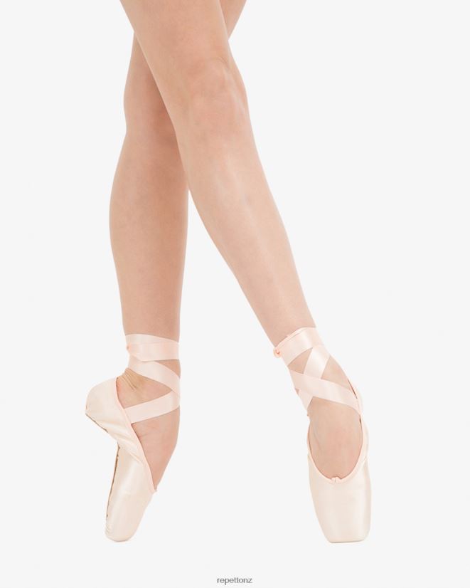 Repetto Women Carlotta Pointe Shoes - Large Box Soft Sole Salmon Melon Footwear PDFBZN574