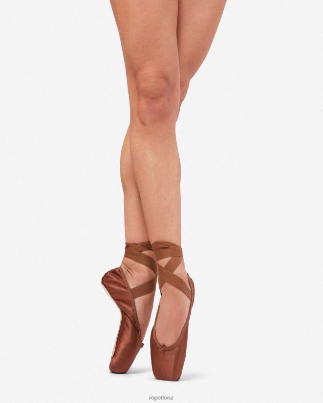 Repetto Women Carlotta Pointe Shoes - Medium Box Medium Sole Ice Brown Footwear PDFBZN566