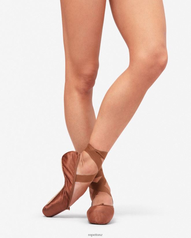 Repetto Women Carlotta Pointe Shoes - Medium Box Medium Sole Ice Brown Footwear PDFBZN566