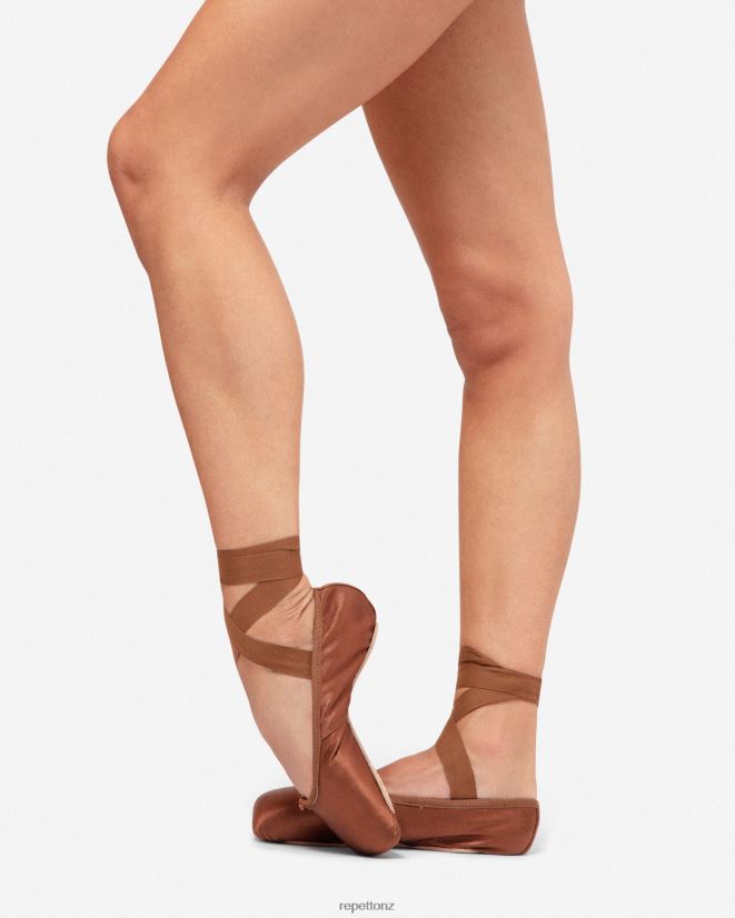 Repetto Women Carlotta Pointe Shoes - Medium Box Medium Sole Ice Brown Footwear PDFBZN566