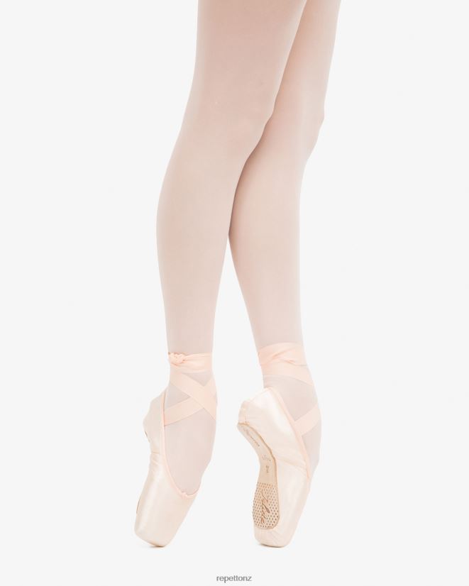 Repetto Women Julieta Pointe Shoes - Medium Box Soft Sole Melon Footwear PDFBZN578