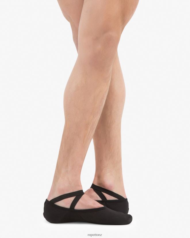 Repetto Women Professional Soft Ballet Shoes With Split Sole (Large Width) Black Footwear PDFBZN607