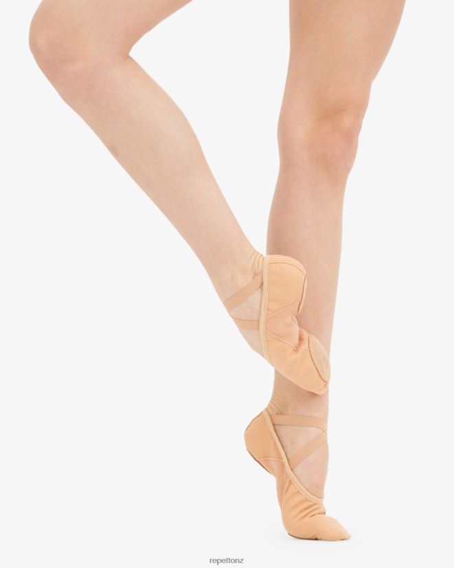 Repetto Women Professional Soft Ballet Shoes With Split Sole (Medium Width) Tan Beige Footwear PDFBZN603