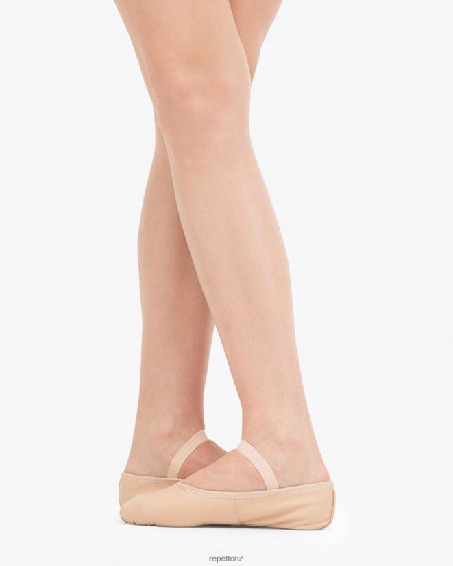 Repetto Women Soft Ballet Shoes With Full Sole - Leather Salmon Footwear PDFBZN590