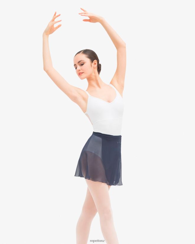 Repetto Women Short Chiffon Skirt Midnight Blue Clothing PDFBZN506