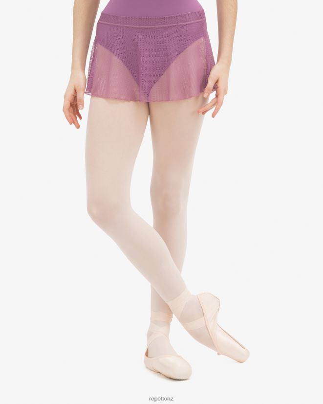 Repetto Women Short Lace Skirt Dalhia Purple Clothing PDFBZN501