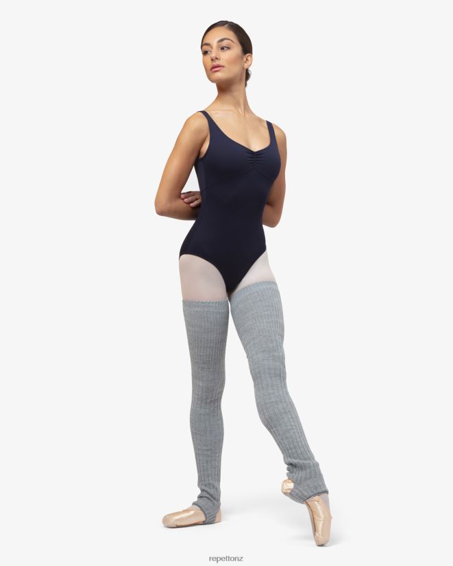Repetto Women Warm-Up Legwarmers Mottled Light Grey Accessories PDFBZN525