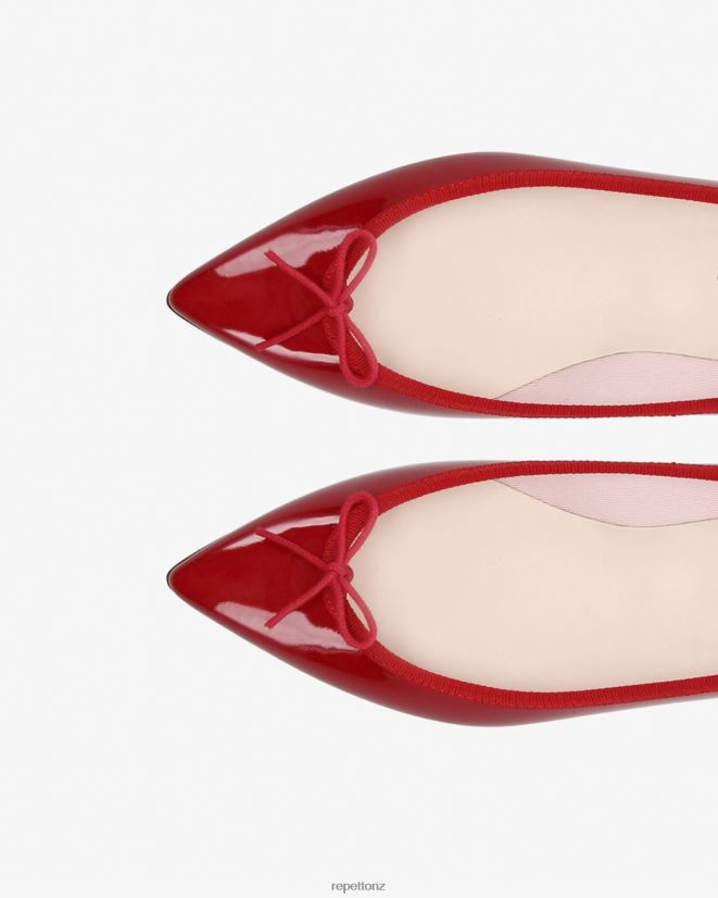 Repetto Women Brigitte Pointy Toe Ballerinas Flammy Red Footwear PDFBZN59