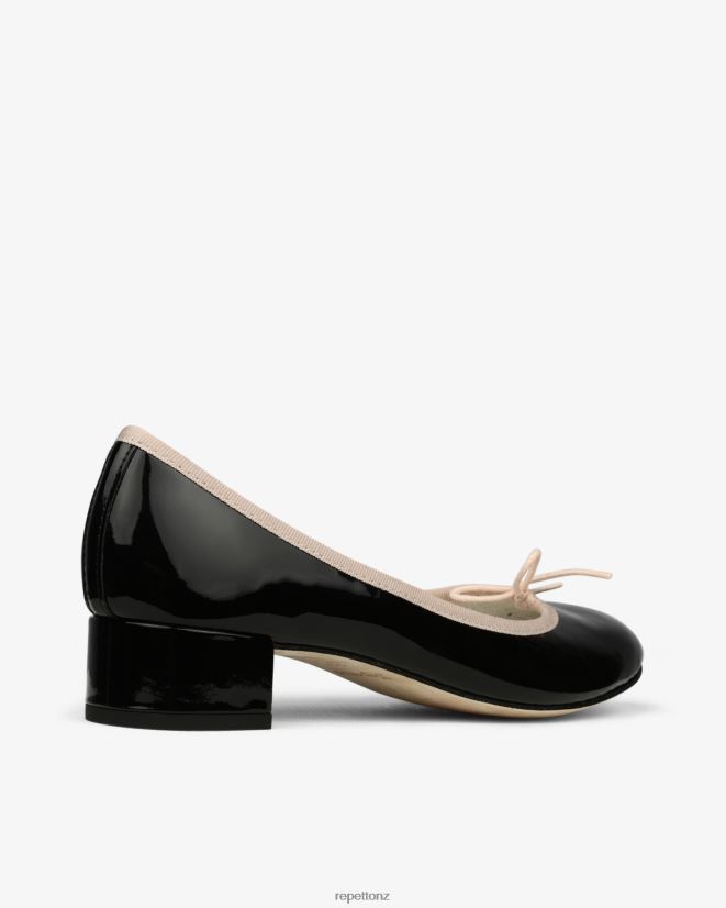 Repetto Women Camille Ballerinas Black And Iconic Pink Footwear PDFBZN55