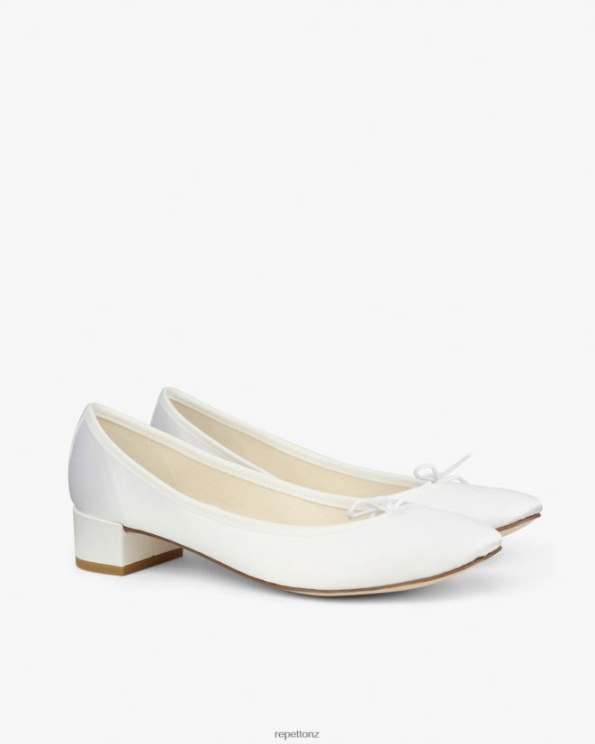 Repetto Women Camille Ballerinas - Satin Ivory White Footwear PDFBZN82