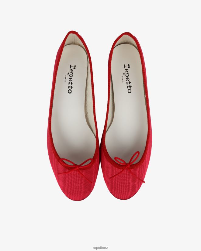 Repetto Women Cendrillon Ballerinas - Satin Raspberry Pink And Flammy Red Footwear PDFBZN52