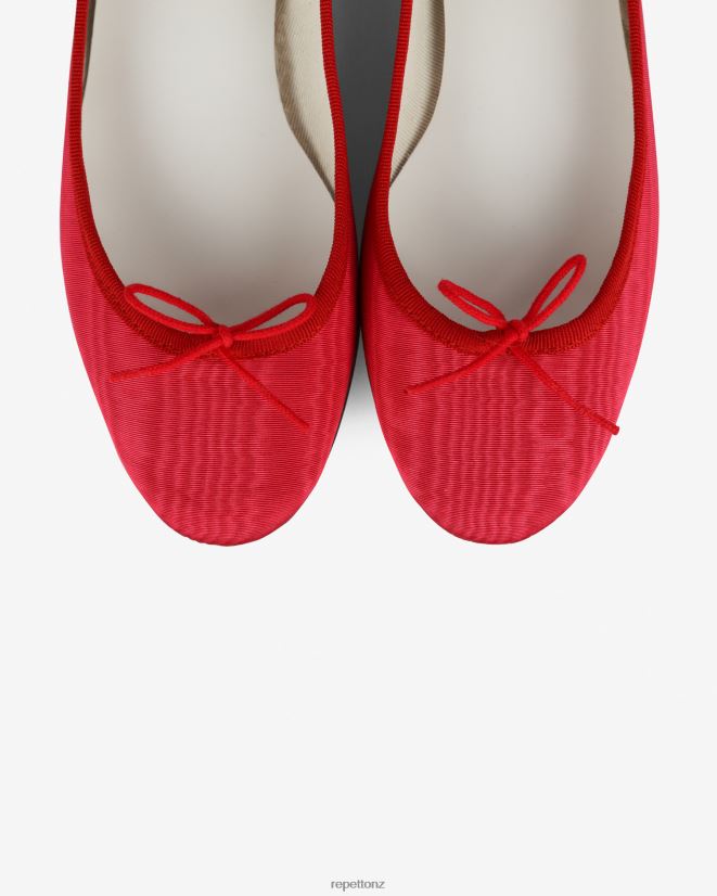 Repetto Women Cendrillon Ballerinas - Satin Raspberry Pink And Flammy Red Footwear PDFBZN52