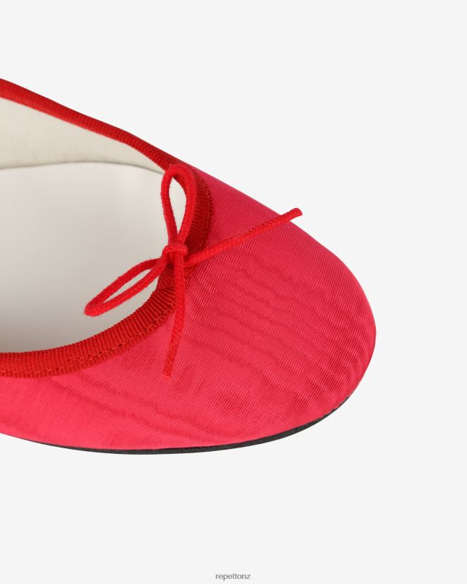Repetto Women Cendrillon Ballerinas - Satin Raspberry Pink And Flammy Red Footwear PDFBZN52