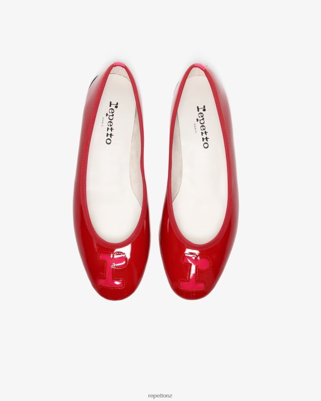 Repetto Women Grenadine Ballerinas Raspberry Pink And Flammy Red Footwear PDFBZN122