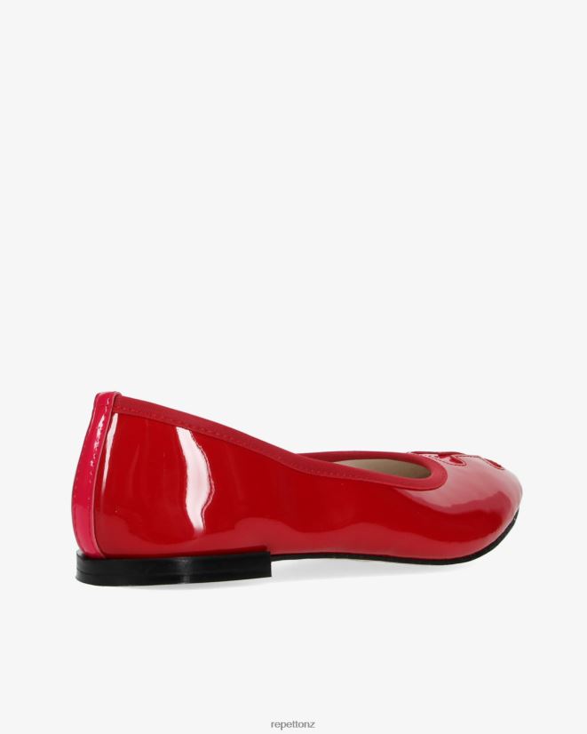 Repetto Women Grenadine Ballerinas Raspberry Pink And Flammy Red Footwear PDFBZN122