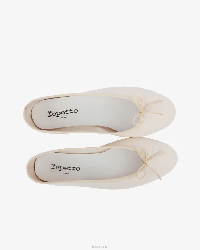 Repetto Women High Cendrillon Ballerinas - Vegan Linen Beige Footwear PDFBZN107