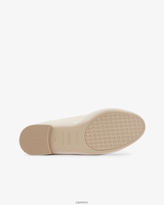 Repetto Women High Cendrillon Ballerinas - Vegan Linen Beige Footwear PDFBZN107
