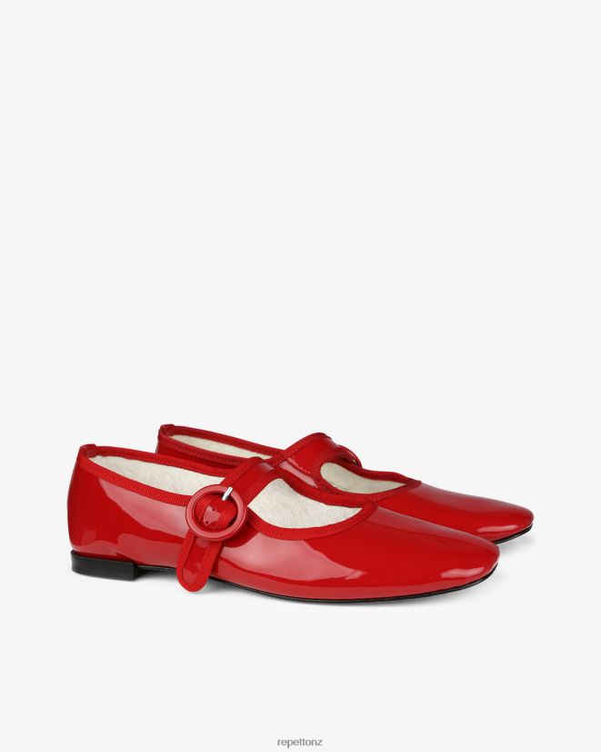 Repetto Women Georgia Mary Janes Flammy Red Footwear PDFBZN158