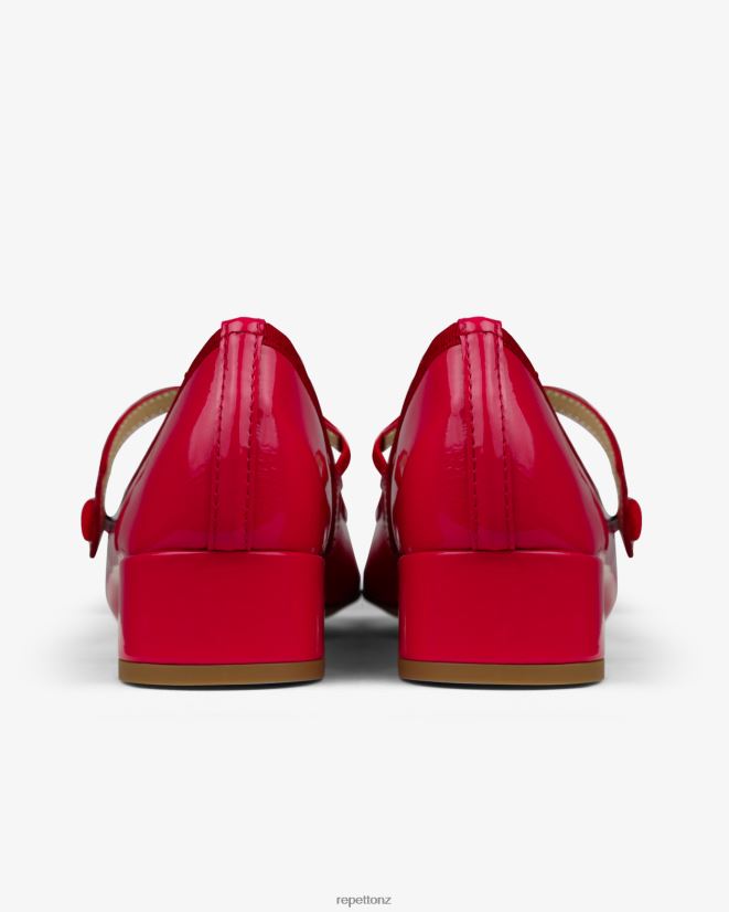 Repetto Women Rose Mary Janes Raspberry Pink And Flammy Red Footwear PDFBZN166