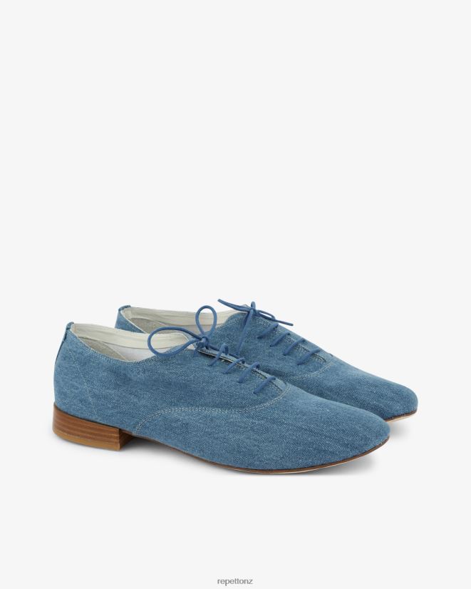 Repetto Women Zizi Oxford Shoe Everest Blue Footwear PDFBZN261