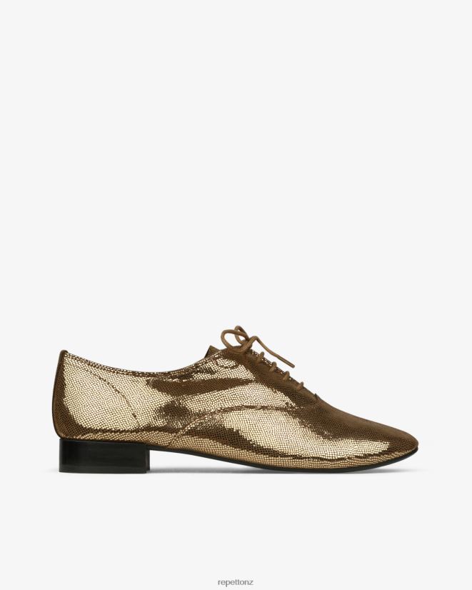 Repetto Women Zizi Oxford Shoes Antic Gold Footwear PDFBZN214