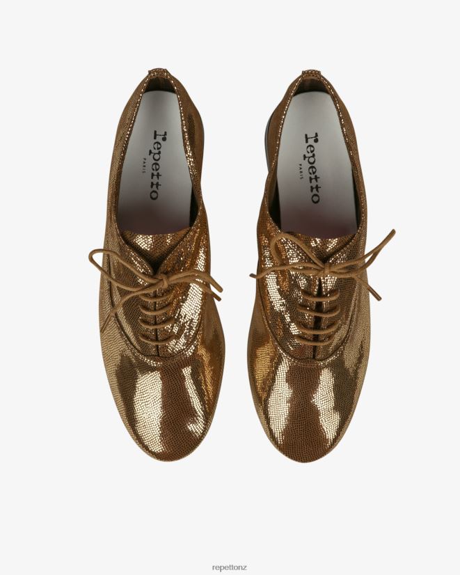 Repetto Women Zizi Oxford Shoes Antic Gold Footwear PDFBZN214