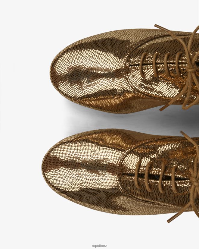 Repetto Women Zizi Oxford Shoes Antic Gold Footwear PDFBZN214