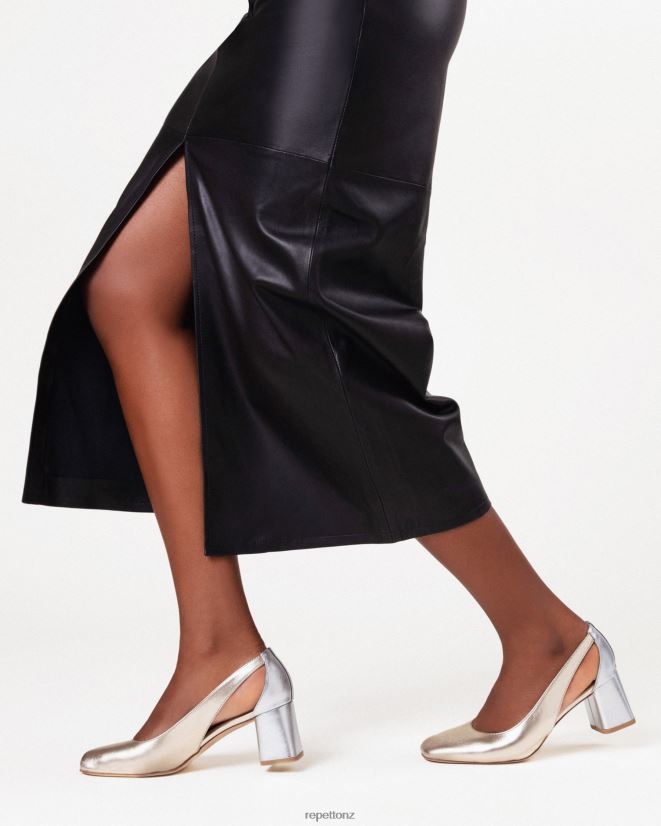 Repetto Women Terry Pumps Light Gold And Silver Footwear PDFBZN236