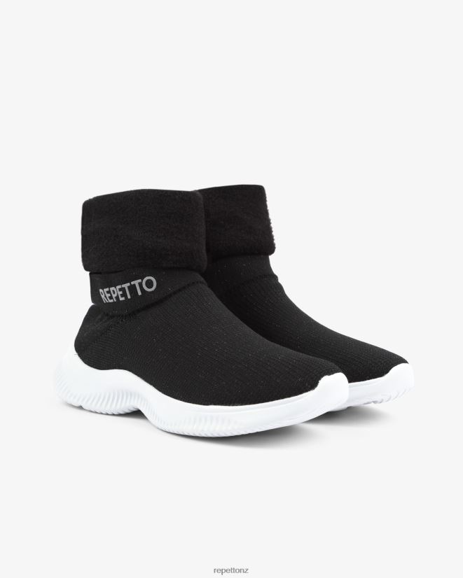 Repetto Women 3D High Warm-Up Sneakers Black Footwear PDFBZN259
